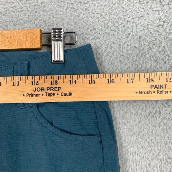 Prana Sage Pants Women's 2‎ Teal Roll Up Hem Convertible Ripstop Hiking Camping - Picture 5 of 8
